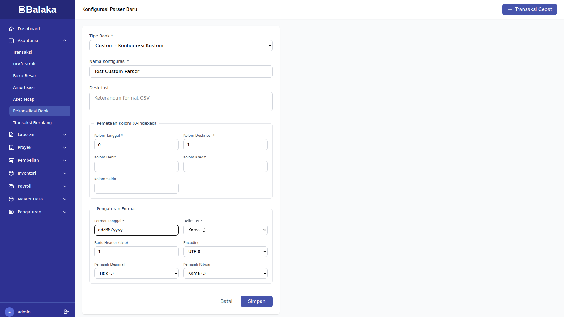 Form Custom Parser