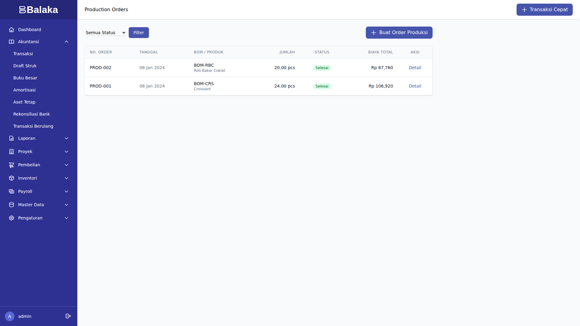 Detail BOM Croissant