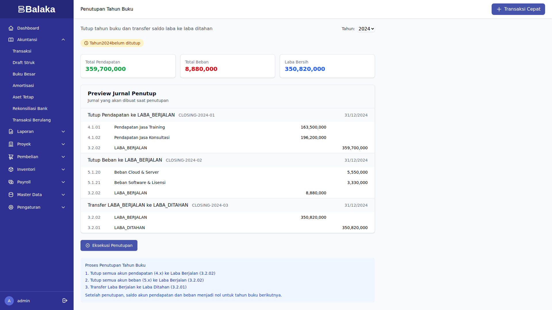 Penutupan Tahun Buku
